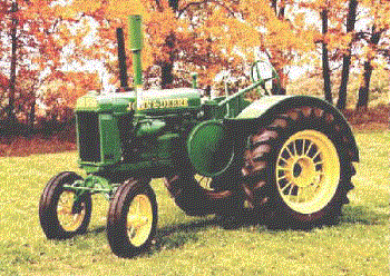 restored jD GP tractor