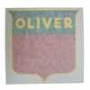Oliver 1850 Oliver Decal Set, Shield, 8 inch Red, Vinyl