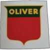 Oliver 1550 Oliver Decal Set, Shield, 3 inch Red and Green, Mylar