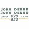 John Deere 820 Hood Decal, 820
