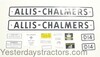 Allis Chalmers D14 Decal Set