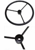 photo of Restoration quality steering wheel for Cub Cadet 70, 71, 72, 73, 100 (->serial number 400000). 13 inch outside diameter. 11\16 inch hub with 40 splines.