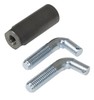 photo of Park lock repair kit contains 390856R1SL turnbuckle, 390857R1 left hand threaded rod, 390858R1 right hand threaded rod. Models: 766 after serial number 17047, 966 after serial number 32222, 1066 after serial number 57646, 1466 after serial number 3000, all 1566, 786, 886, 986, 1086, 1486, 1586, 3088-3788, For 1066, 1086, 1466, 1486, 1566, 1586, 3088, 3188, 3288, 3388, 3488, 3588, 3688, 3788, 6388, 6488, 6588, 6688, 6788, 766, 786, 886, 966, 986.
