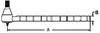 John Deere 1520 Tie Rod, 11 Grooves