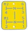 photo of Yellow with silver lettering. For tractor models 66, 77, 88.