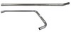 Ford Jubilee Exhaust Pipe, Horizontal, 2 Piece