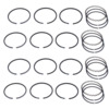 photo of Ring set for 4 pistons, for C123 CID gas 4 cylinder engine. Overbore 3-1\8 inch to 3-1\4 inch. Contains (for each Piston): 3 compression rings at 3\32 and oil ring at 3\16 per cylinder. For tractors: Super A-1 AV-1 serial number 310300 and up. Super C~ 100 and for H, HV, O4, OS4, W4. Replaces 31R500, 2C4215, RP191451