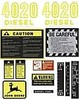photo of COMPLETE Decal Set for John Deere Model 4020. Does not include Syncro-Range or Powershift decals, See Item AR52393.