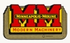 Minneapolis Moline BG MM Logo Decal