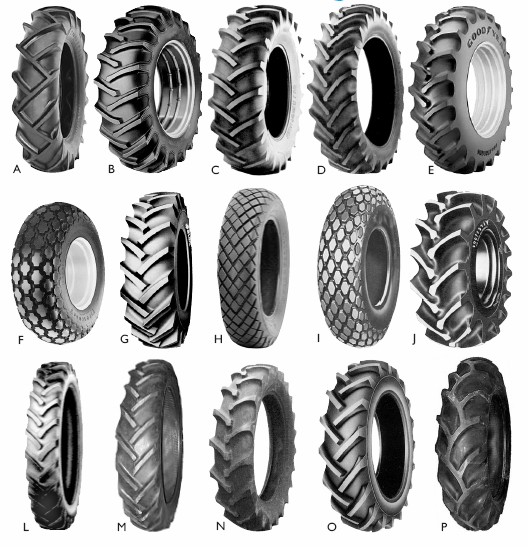 Click 'ENLARGE PICTURE' to view different tread designs. Tires that have a 