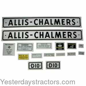 Allis Chalmers D12 Decal Set 100158