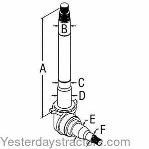 Ford 8000 Spindle - Left Hand 100648