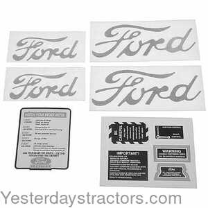 101990 Ford Instructions Decal Set 101990
