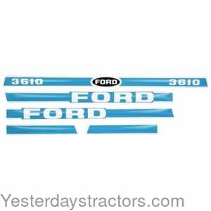 Ford 3610 Ford Decal Set 102019