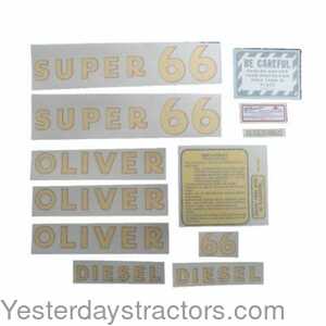 102837 Oliver Super 66 Decal Set 102837