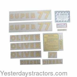 102839 Oliver Super 77 Decal Set 102839