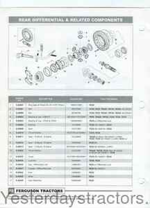 Ferguson TO35 Rear Differential and Related Components 123123