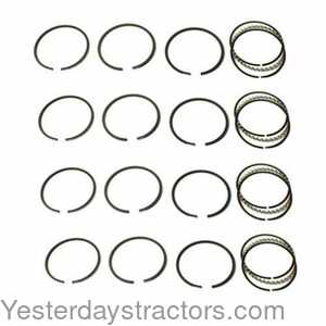 Ford 881 Piston Ring Set - 4.000 inch Overbore - 4 Cylinder 129003