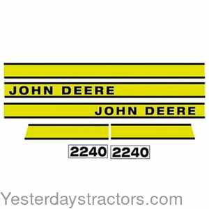 John Deere 2240 2240 Hood Decal 164867