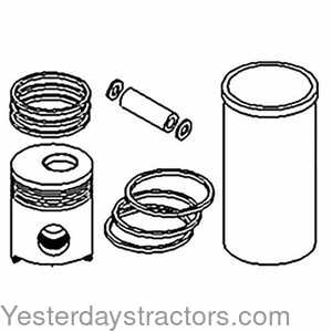 Ford TW35 Piston and Rings - .020 inch 167054