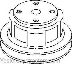 Ford 7710 Water Pump Pulley C5NE8509A