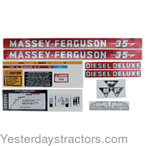 Massey Ferguson 35 Decal Set R3918