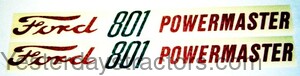 Ford 801 Decal Set R4126