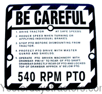 R4474 Be Careful Plate R4474