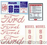 Ford 800 Decal Set R4667