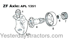 John Deere 1950N Axle Bearing S.07772