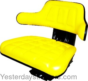 John Deere 1020 Wrap Around Seat Assembly - Yellow W222YL
